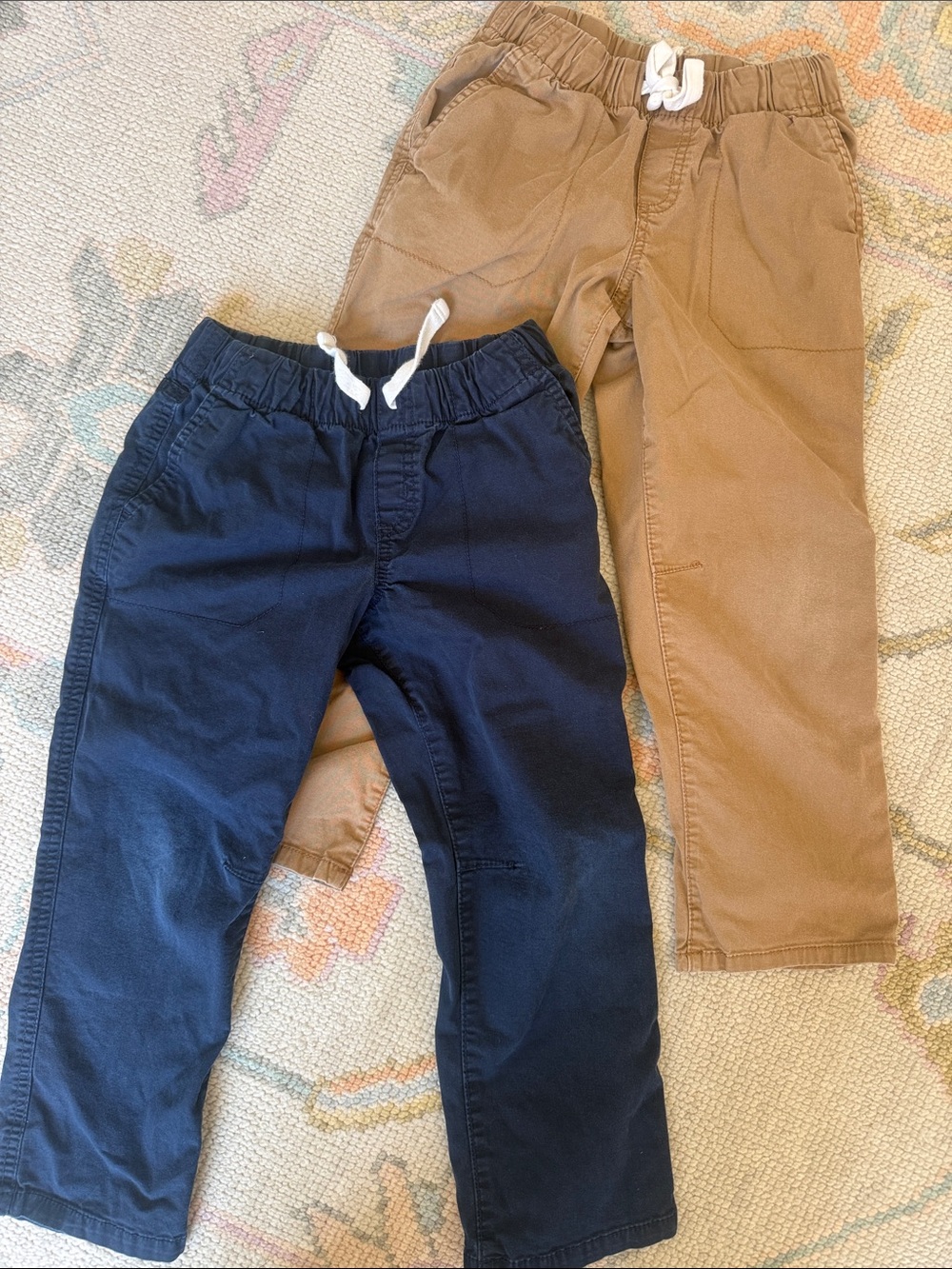 Cat & Jack Navy and Khaki Pull-On Pants Boys size 6